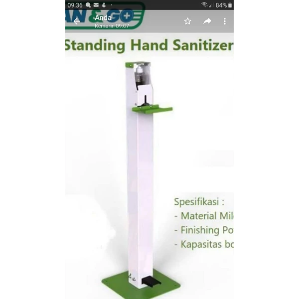 Dispenser Sabun Otomatis / Stand Hand Sanitizer